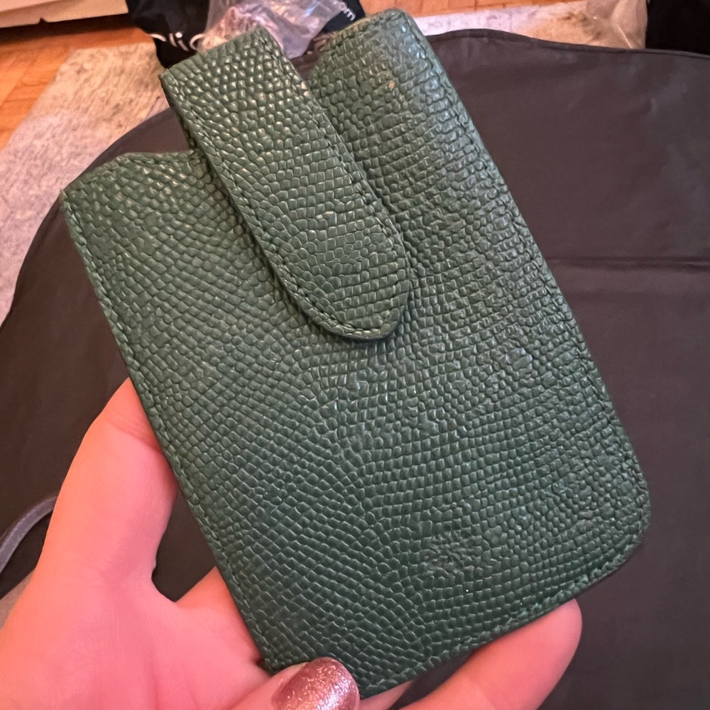 Mulberry Blackberry phone leather case jade green